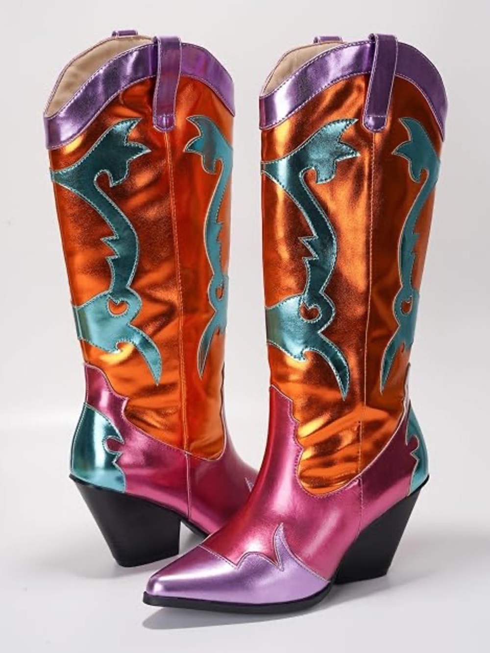 Cape Robbin Multicolor Metallic Boots